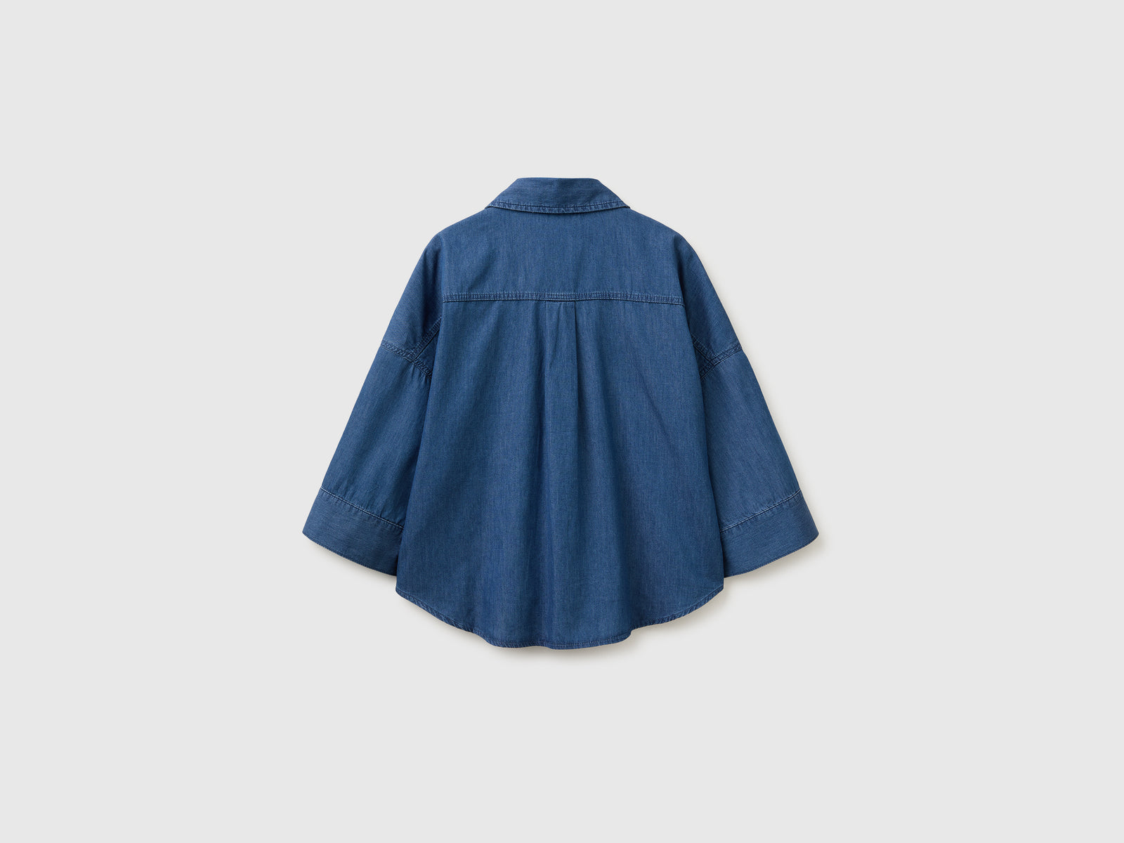 Camisa evasé em chambray - ucb_image_BS