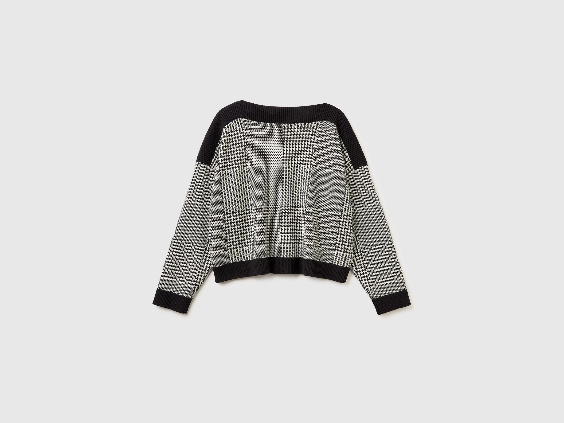 Camisola boxy fit príncipe de Gales - ucb_image_BS