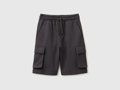 Fleece Bermuda shorts with pockets - ucb_image_FS
