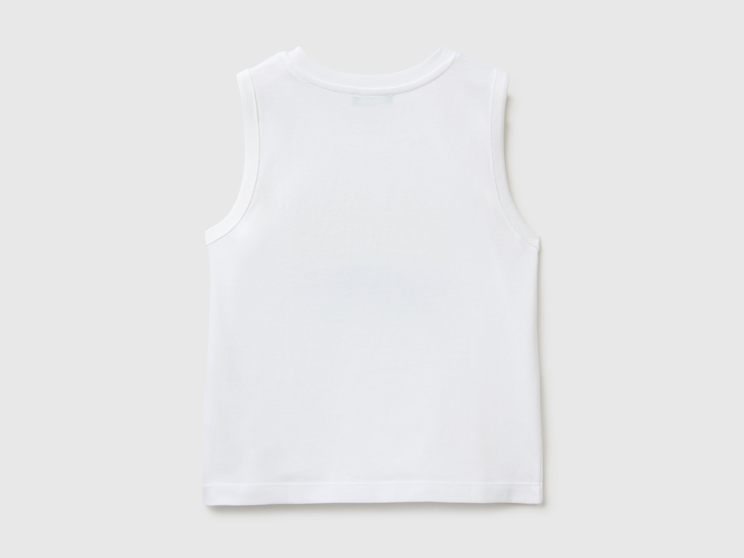 Organic cotton tank top with logo print - ucb_image_BS