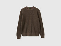 Crew neck sweater in linen blend - ucb_image_FS