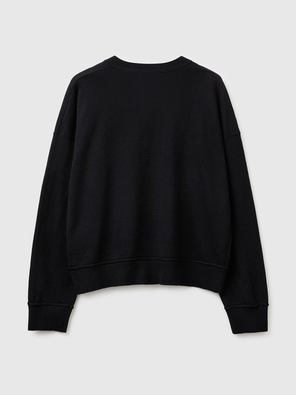 Camisola decote em V em algodão e lã - ucb_image_BS