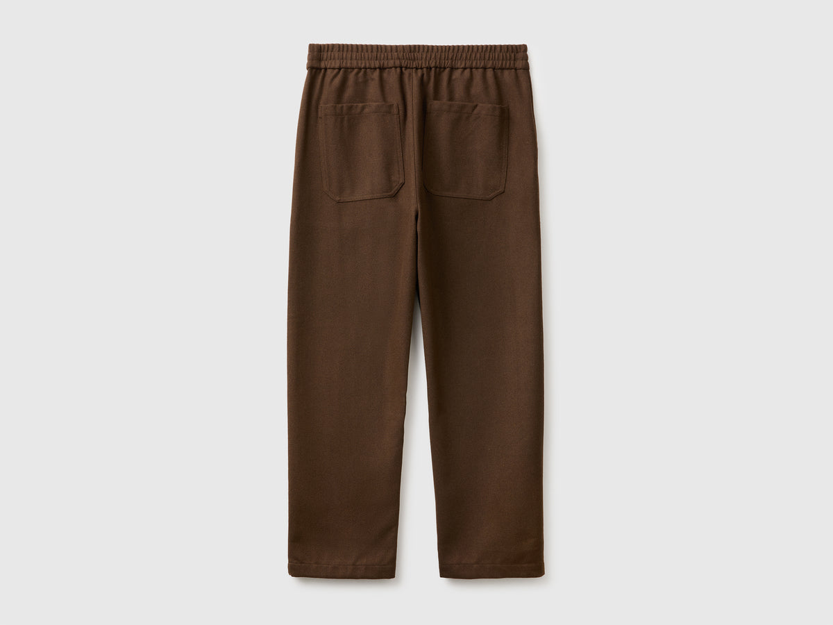 Joggers cropped em mistura de lã - ucb_image_BS