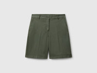 Bermudas with cuff in stretch cotton - ucb_image_FS