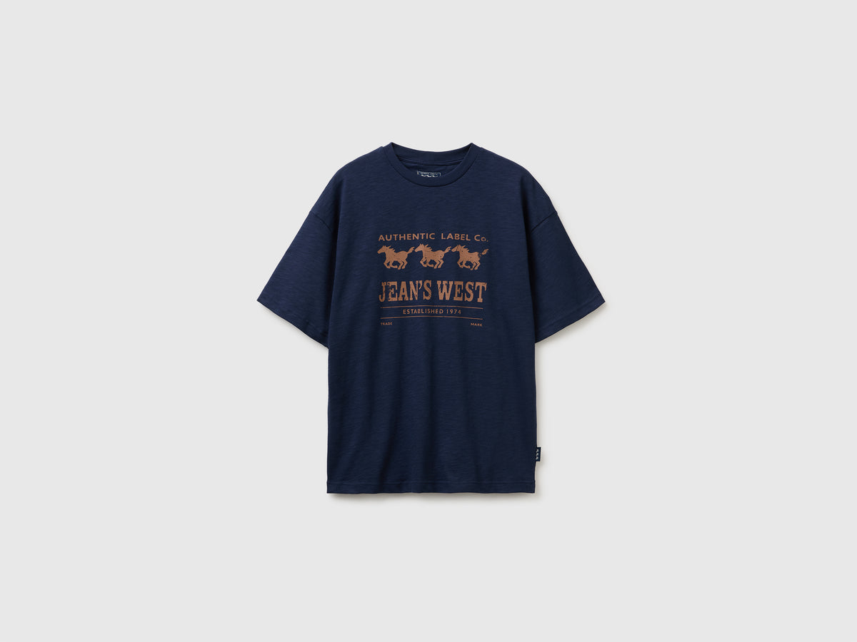 T-shirt com estampa Jean's West 100% algodão - ucb_image_FS