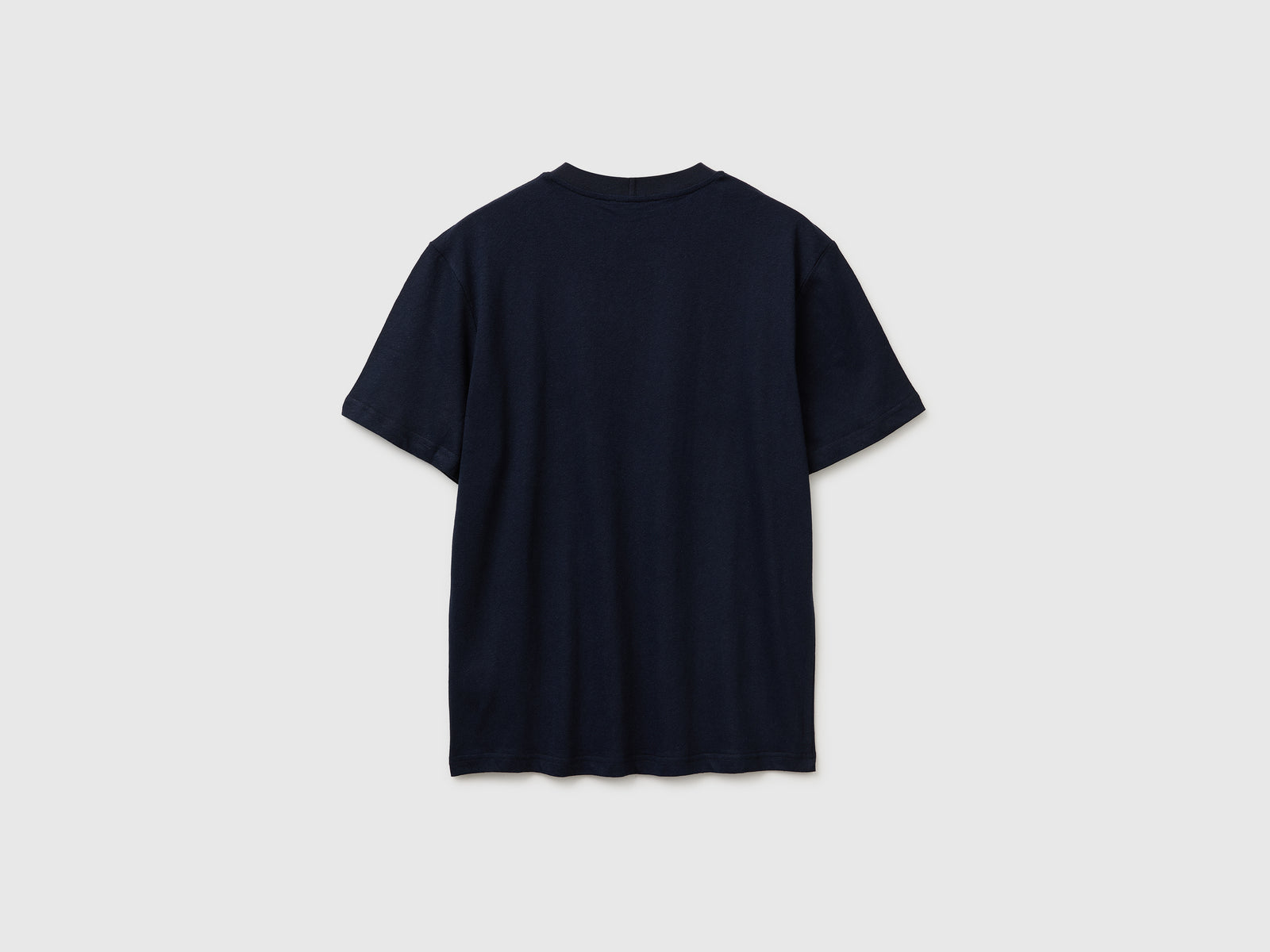 Crew neck T-shirt in linen blend - ucb_image_BS