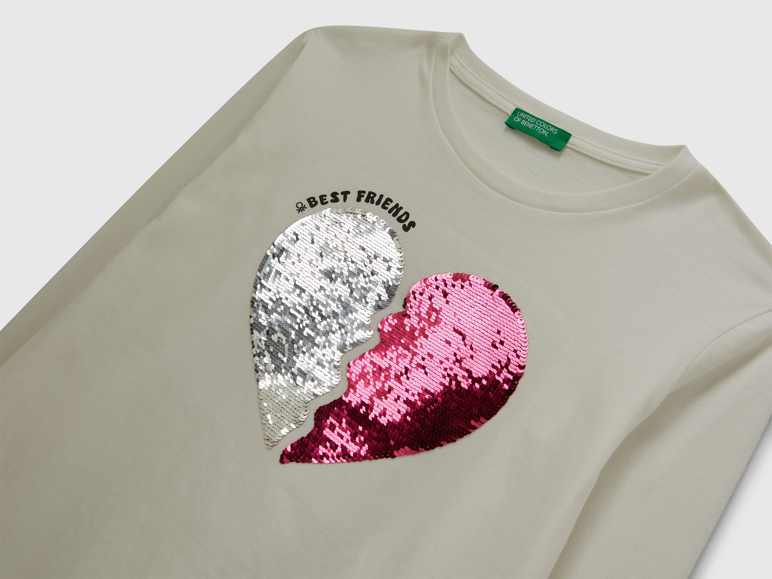 T-shirt com lantejoulas em algodão - ucb_image_DS1