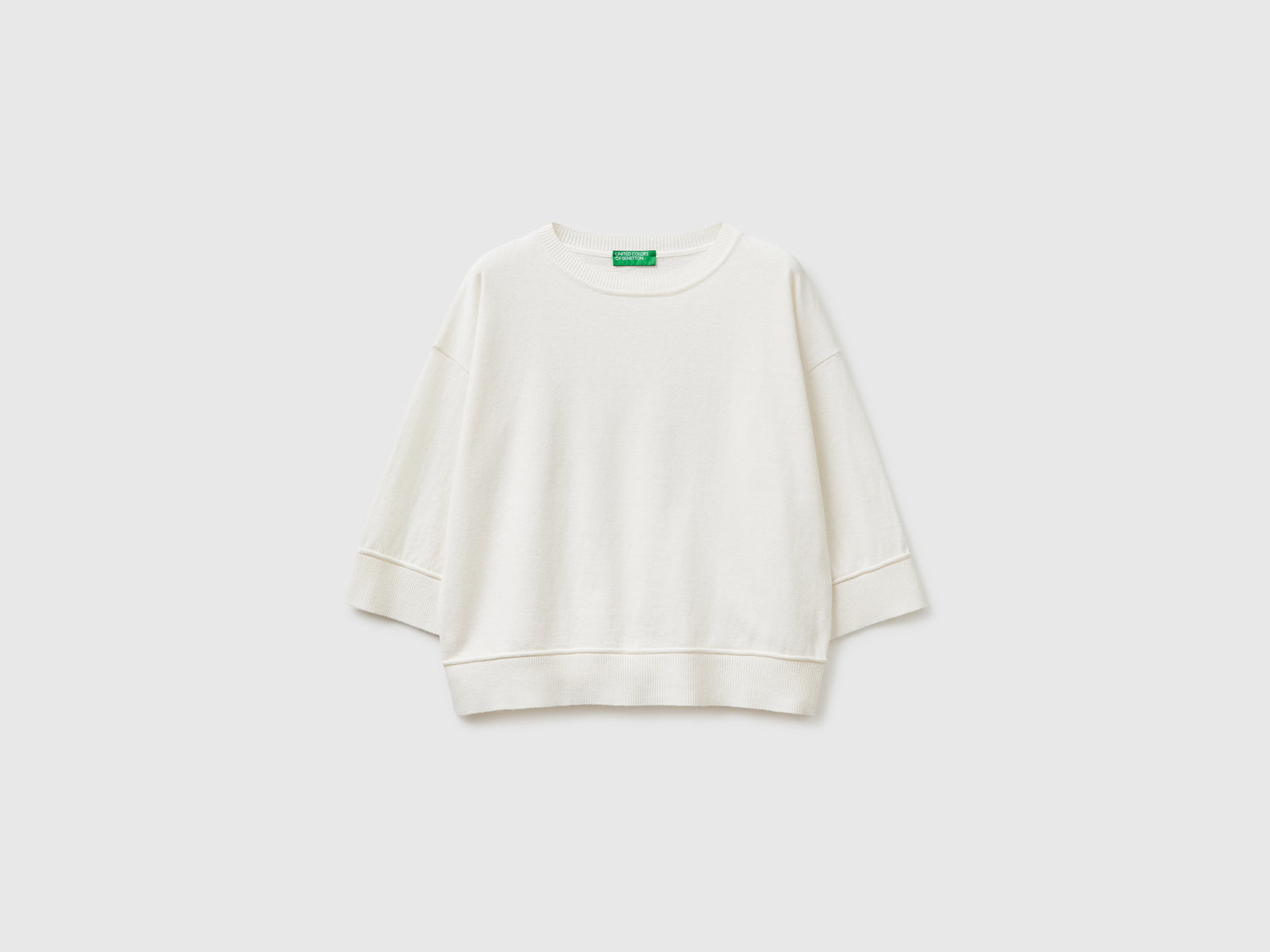Crew neck sweater in cotton and wool - ucb_image_FS