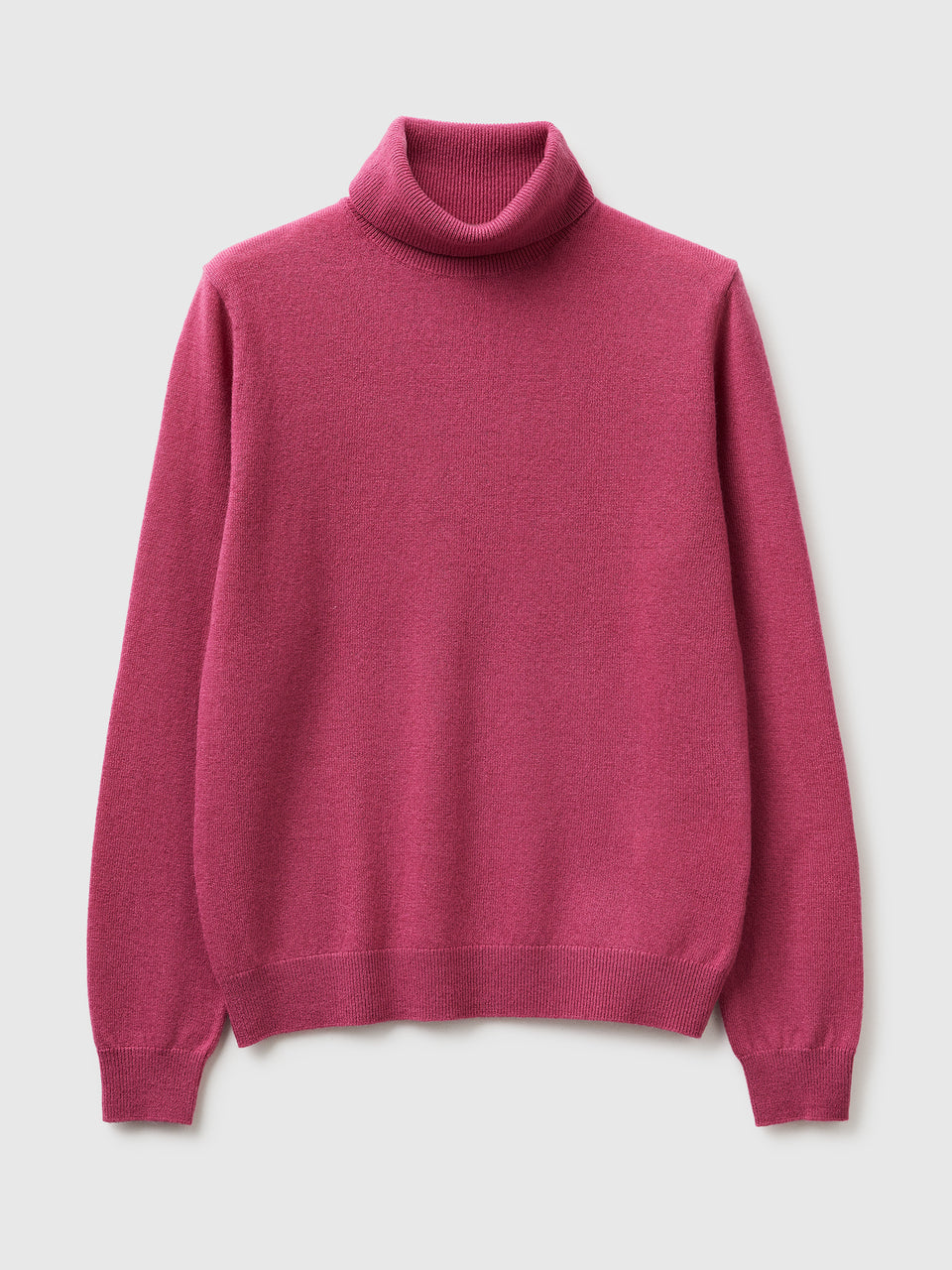 Camisola de gola alta ameixa em pura lã Merino - ucb_image_FS