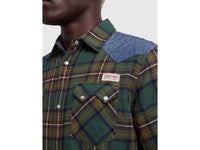 Camisa western em flanela aos quadrados - ucb_image_FY