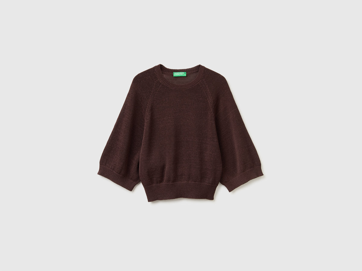 Oversized sweater in linen blend - ucb_image_FS