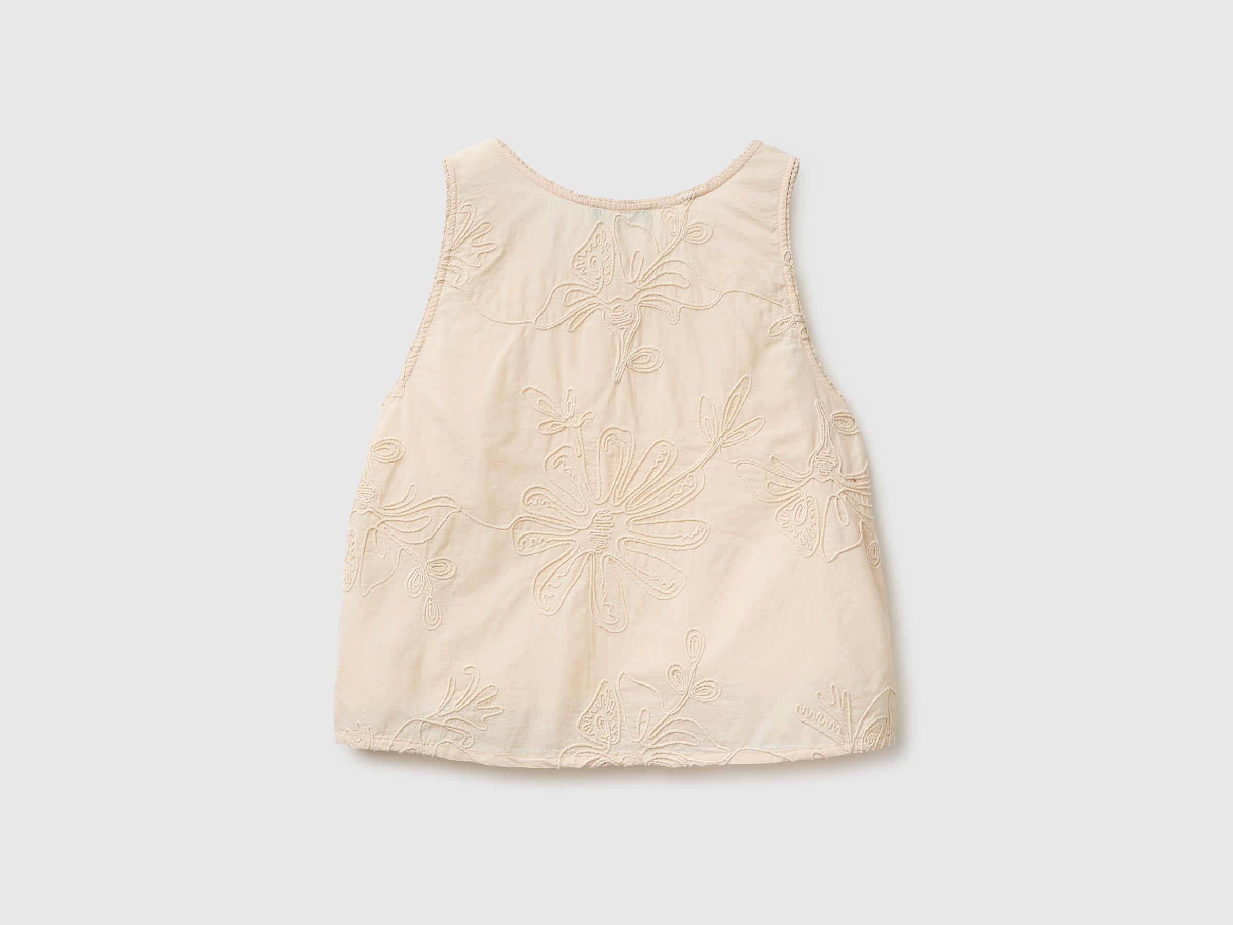 Tank top with floral embroidery - ucb_image_BS