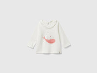 T-shirt com folhos na gola - ucb_image_FS