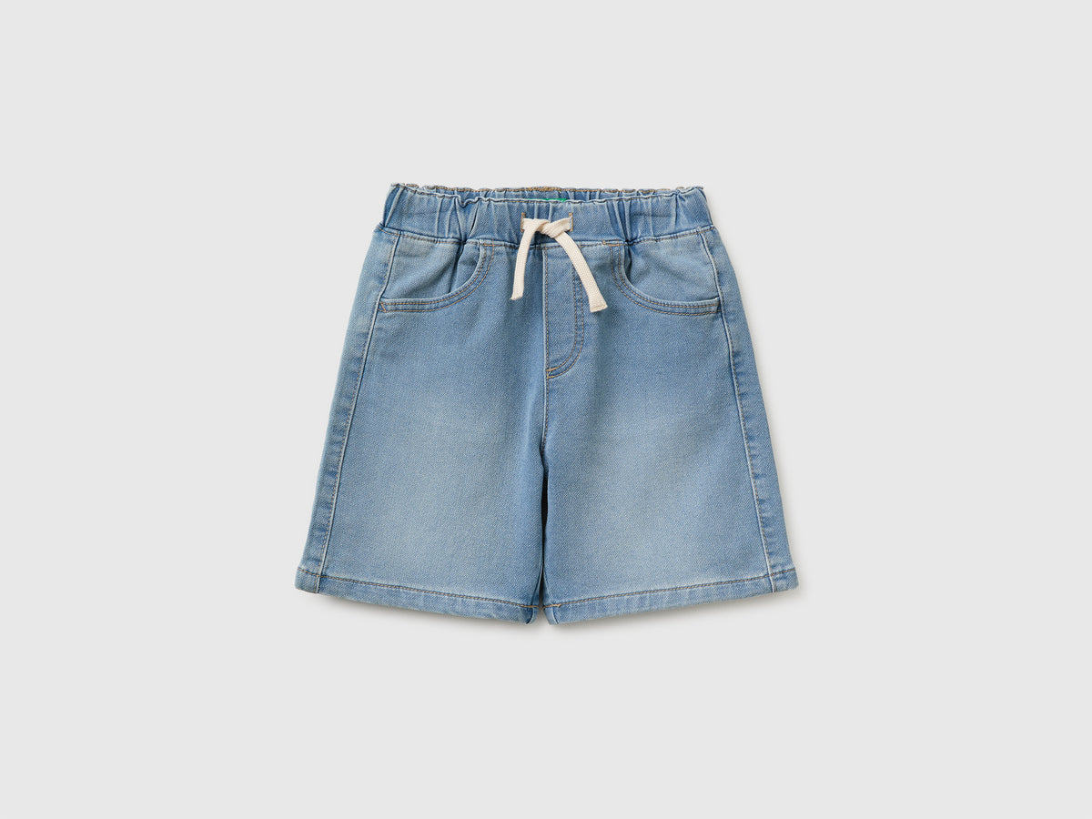 Denim-effect Bermuda shorts - ucb_image_FS