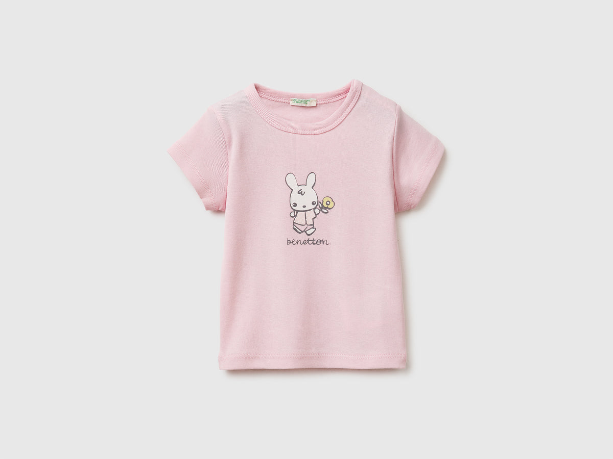 T-shirt com estampa logótipo em algodão orgânico - ucb_image_FS