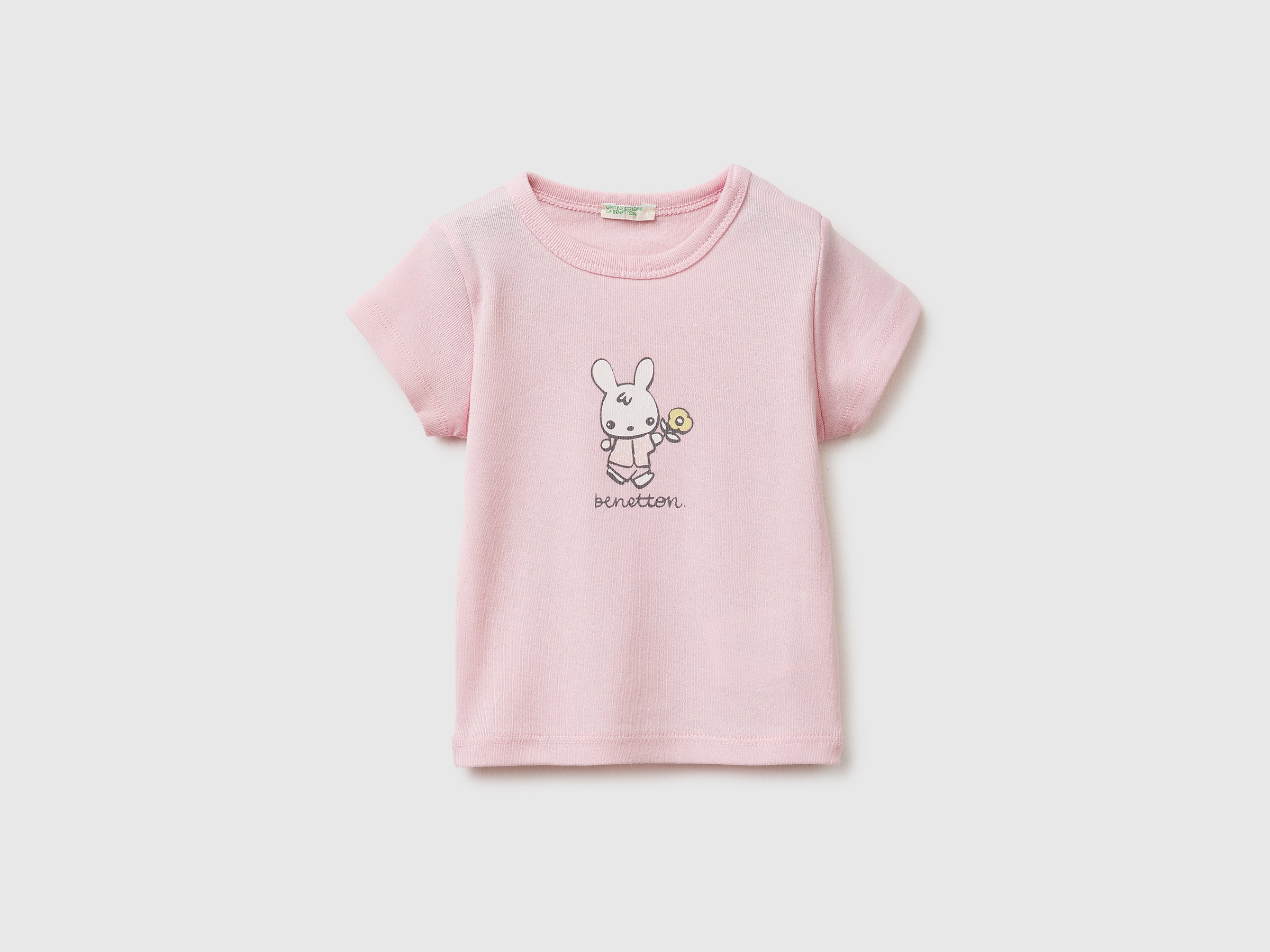 T-shirt com estampa logótipo em algodão orgânico - ucb_image_FS