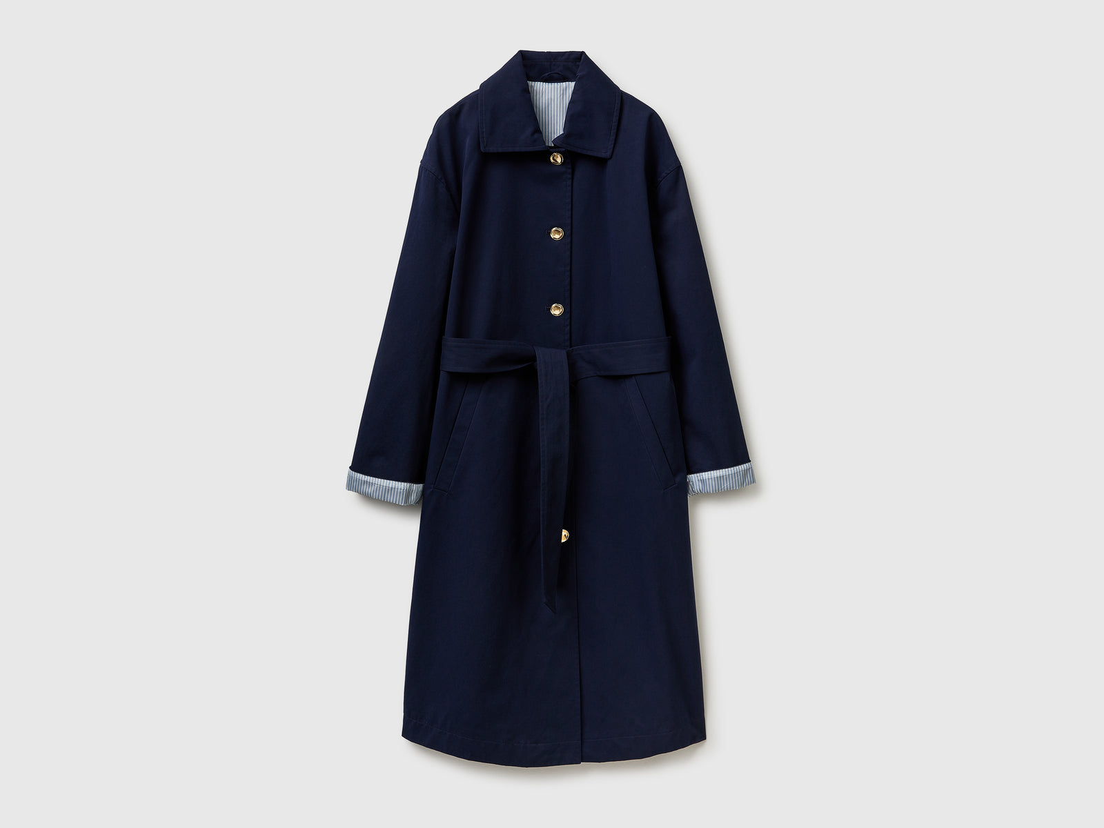 Long trench coat with striped lining - ucb_image_FS