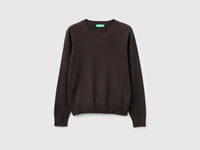 Brown sweater in tricot cotton - ucb_image_FS
