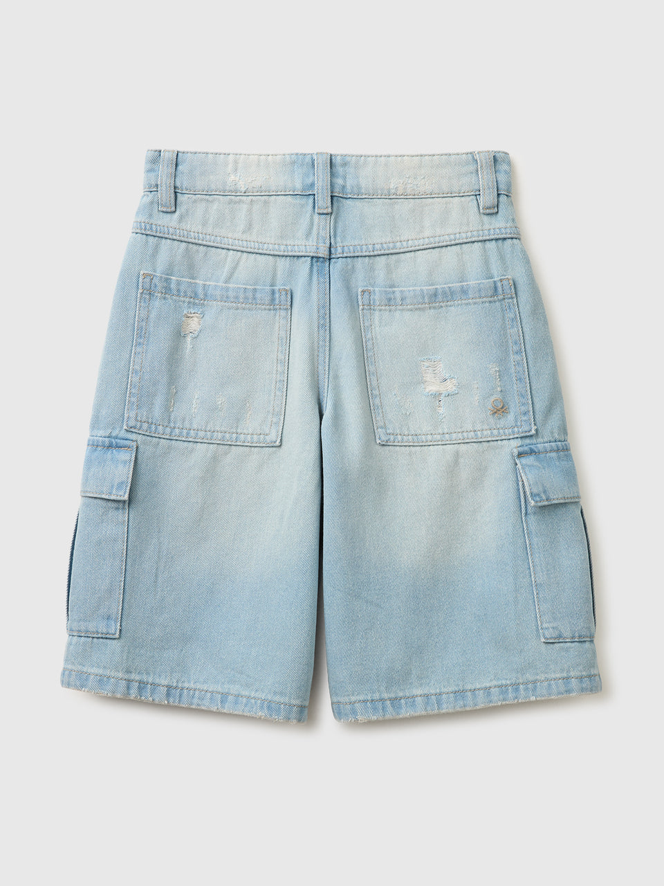 Denim Bermuda shorts with pockets - ucb_image_BS