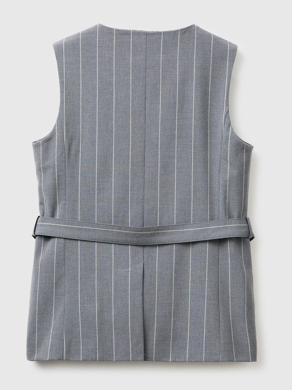 Long pinstriped waistcoat with belt - ucb_image_BS