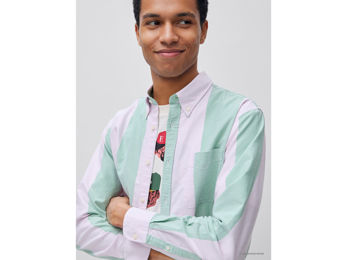 Camisa às riscas verde e rosa - ucb_image_FY