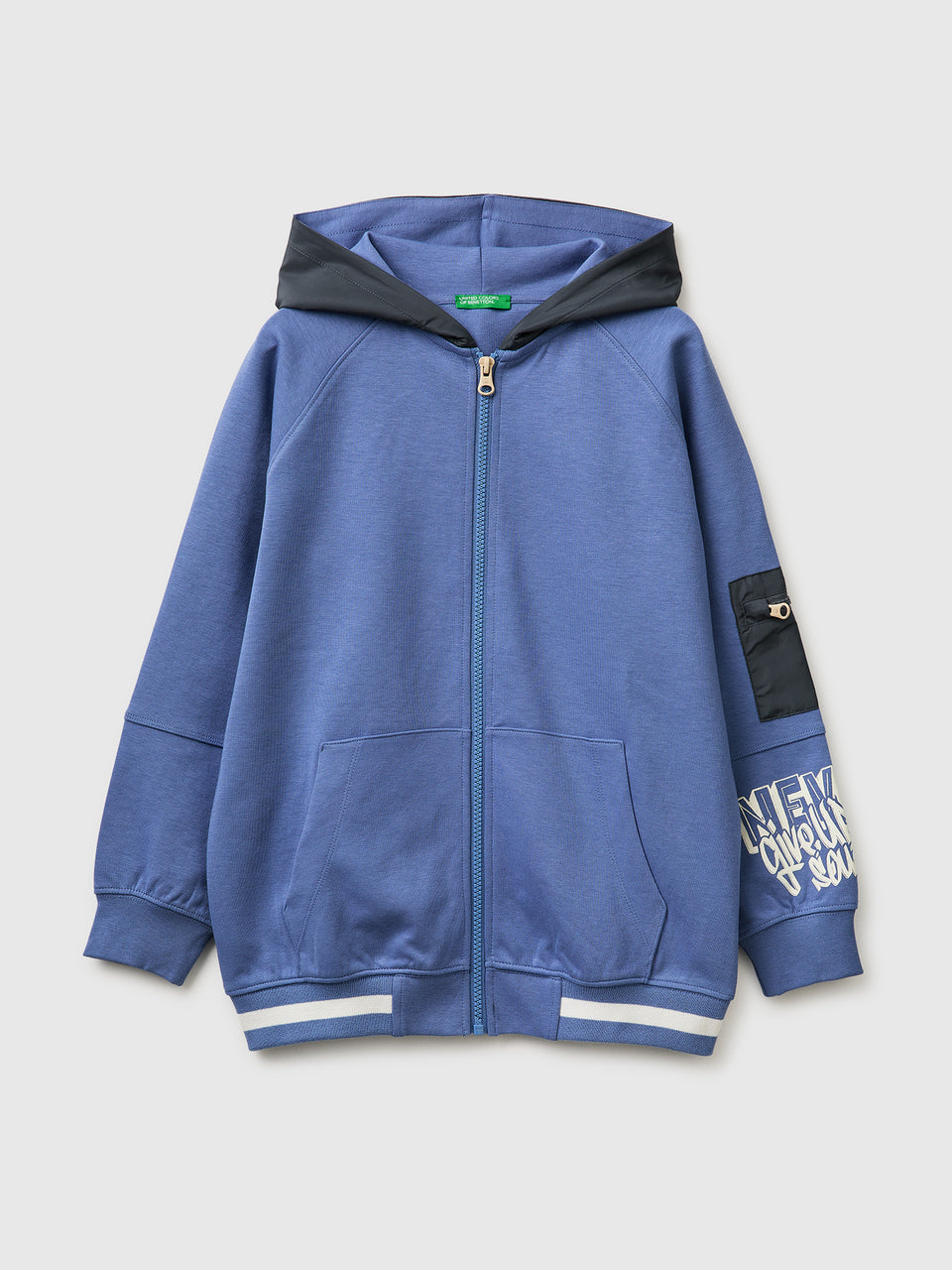 Open sweatshirt with nylon inserts - ucb_image_FS