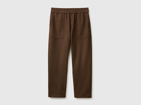 Joggers cropped em mistura de lã - ucb_image_FS