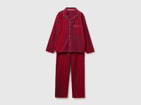 Pijama aberto em flanela às riscas - ucb_image_FS