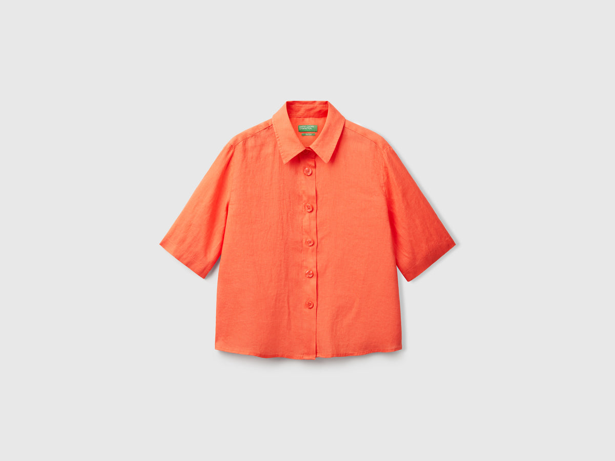 Camisa curta em puro linho - ucb_image_FS
