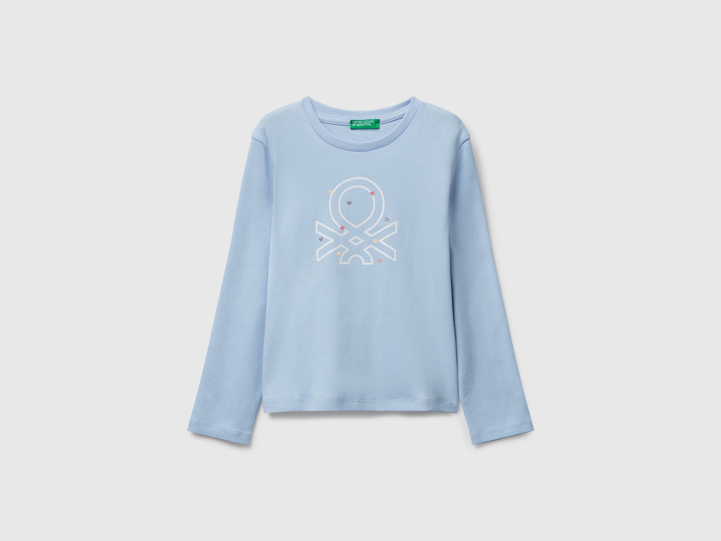 T-shirt com logótipo glitter em algodão - ucb_image_FS