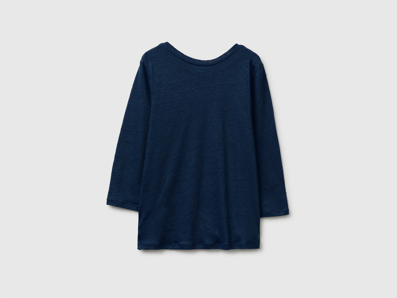 Boat-neck T-shirt in pure linen - ucb_image_BS