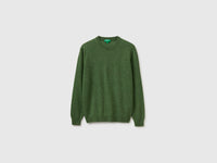 Camisola verde mélange em pura lã Merino - ucb_image_FS