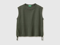 Sleeveless linen blend sweater - ucb_image_FS