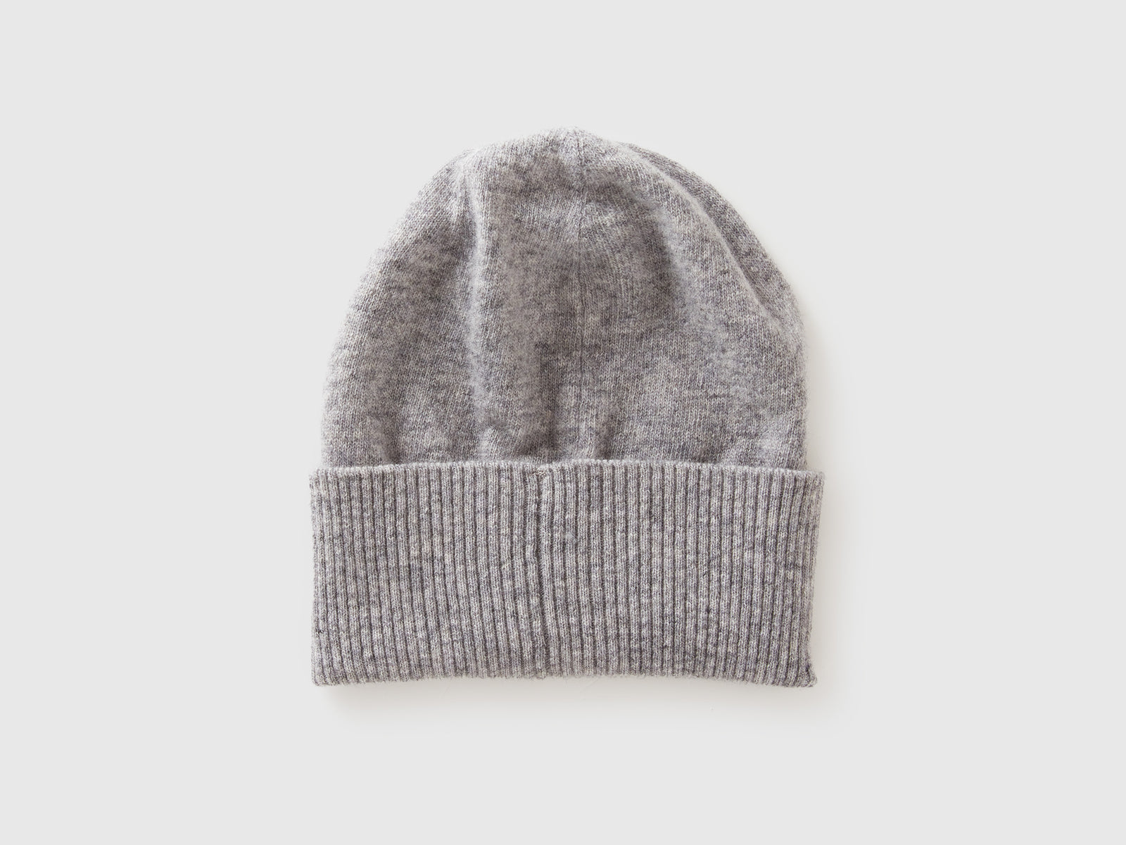 Gorro cinza mélange em pura lã Merino - ucb_image_BS