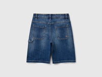 Straight fit denim bermudas - ucb_image_BS