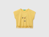 T-shirt with fringes and embroidery - ucb_image_FS