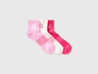 Três pares de meias curtas com logótipo - ucb_image_FS