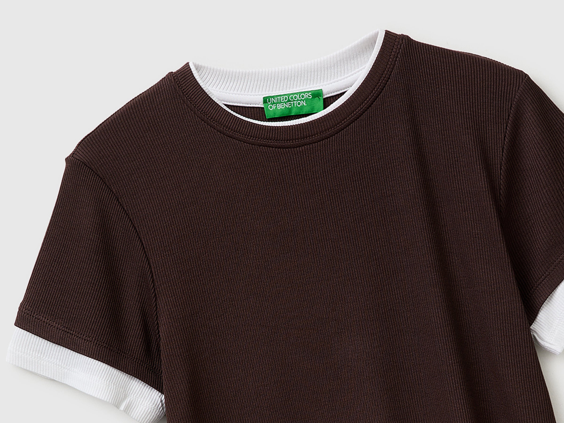 Slim fit ribbed T-shirt - ucb_image_FY