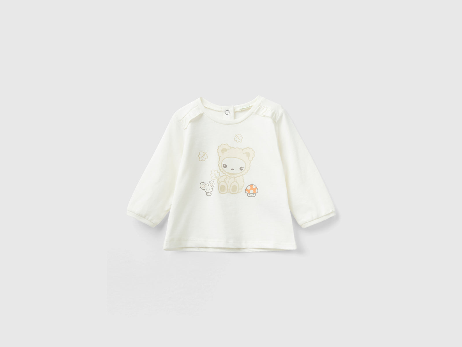 T-shirt em algodão quente com folhos - ucb_image_FS