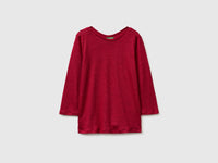 Boat-neck T-shirt in pure linen - ucb_image_FS