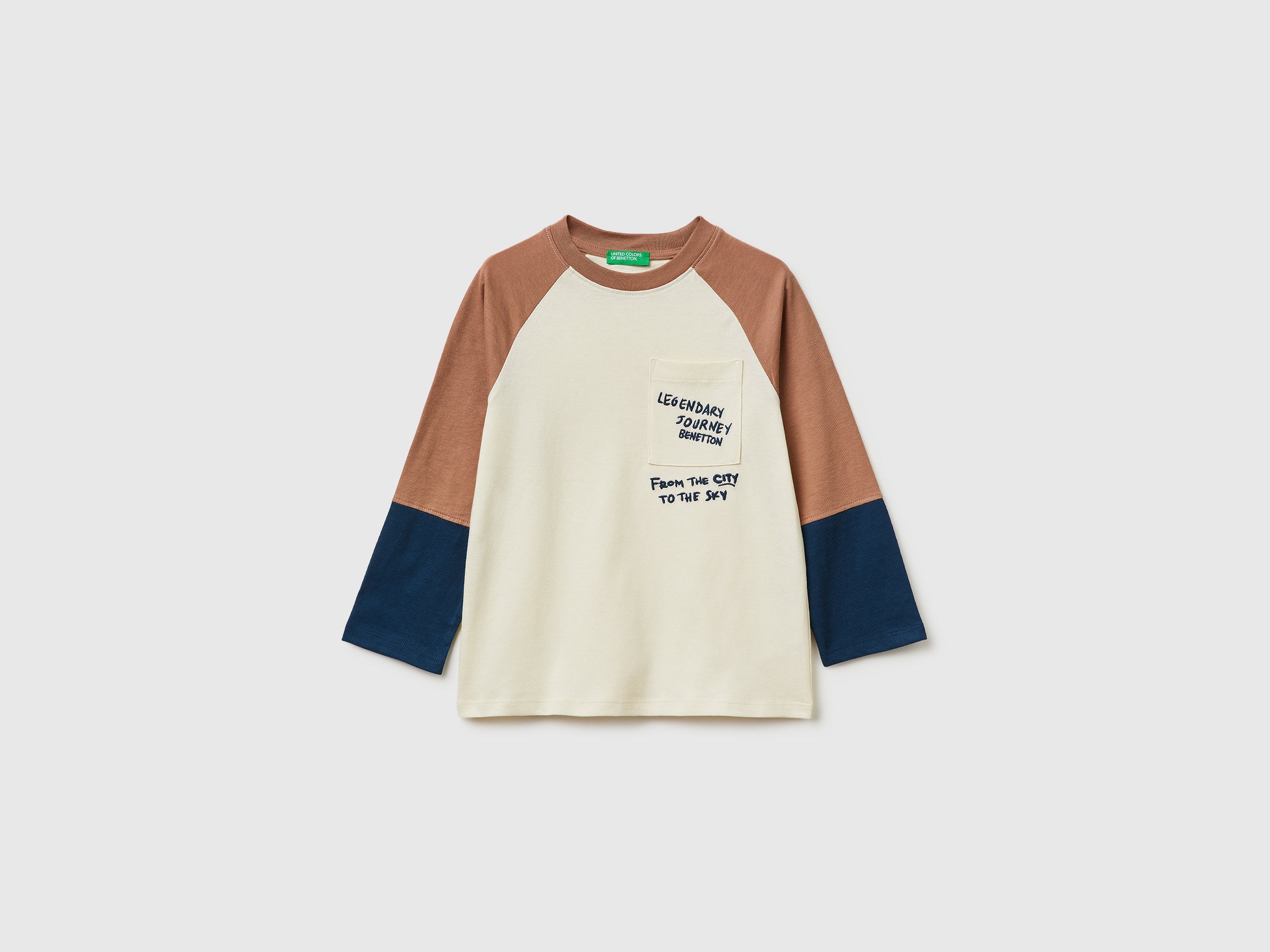 T-shirt color block com estampa - ucb_image_FS