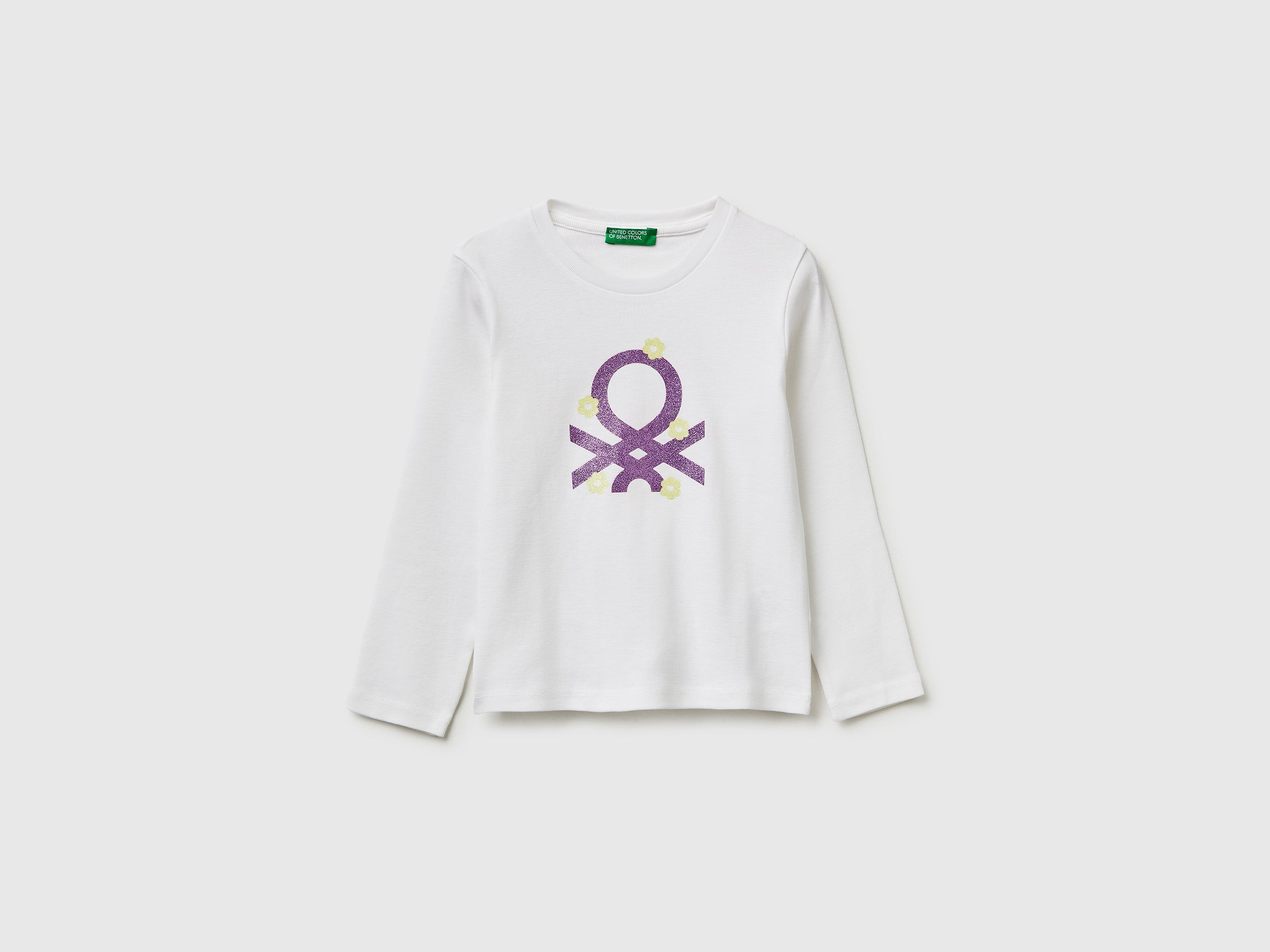 T-shirt com logótipo glitter em algodão orgânico - ucb_image_FS
