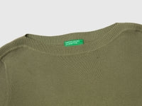 Olive green sweater with boat neck - ucb_image_DS1