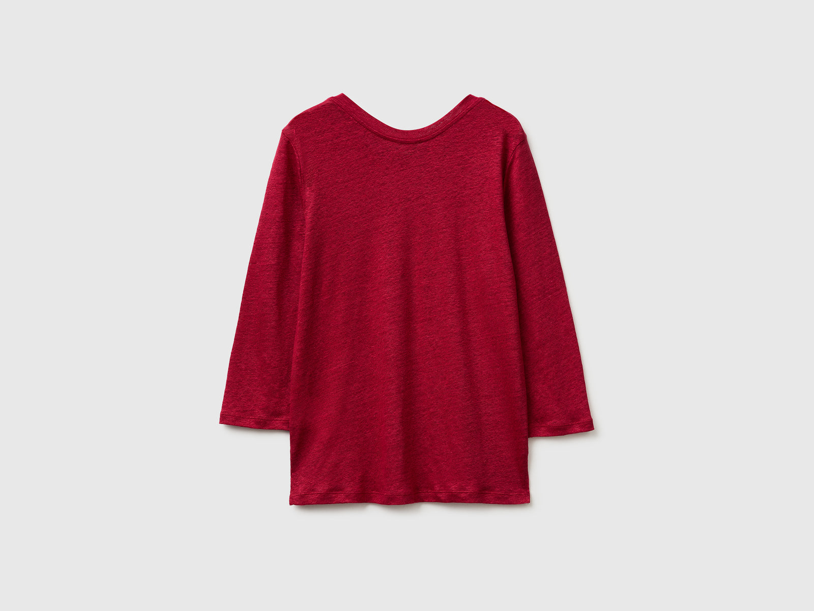 Boat-neck T-shirt in pure linen - ucb_image_BS