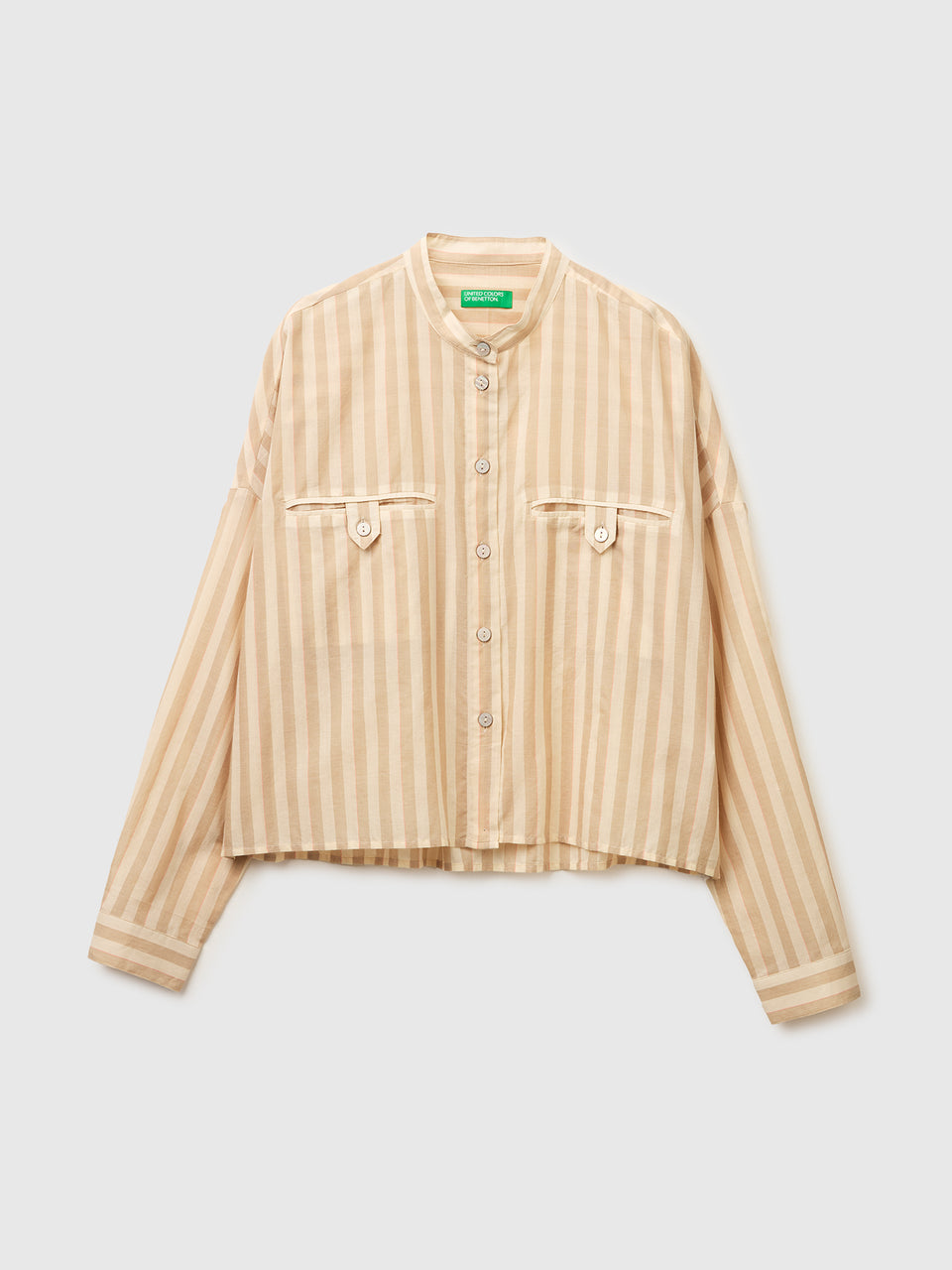 Striped shirt with mandarin collar - ucb_image_FS