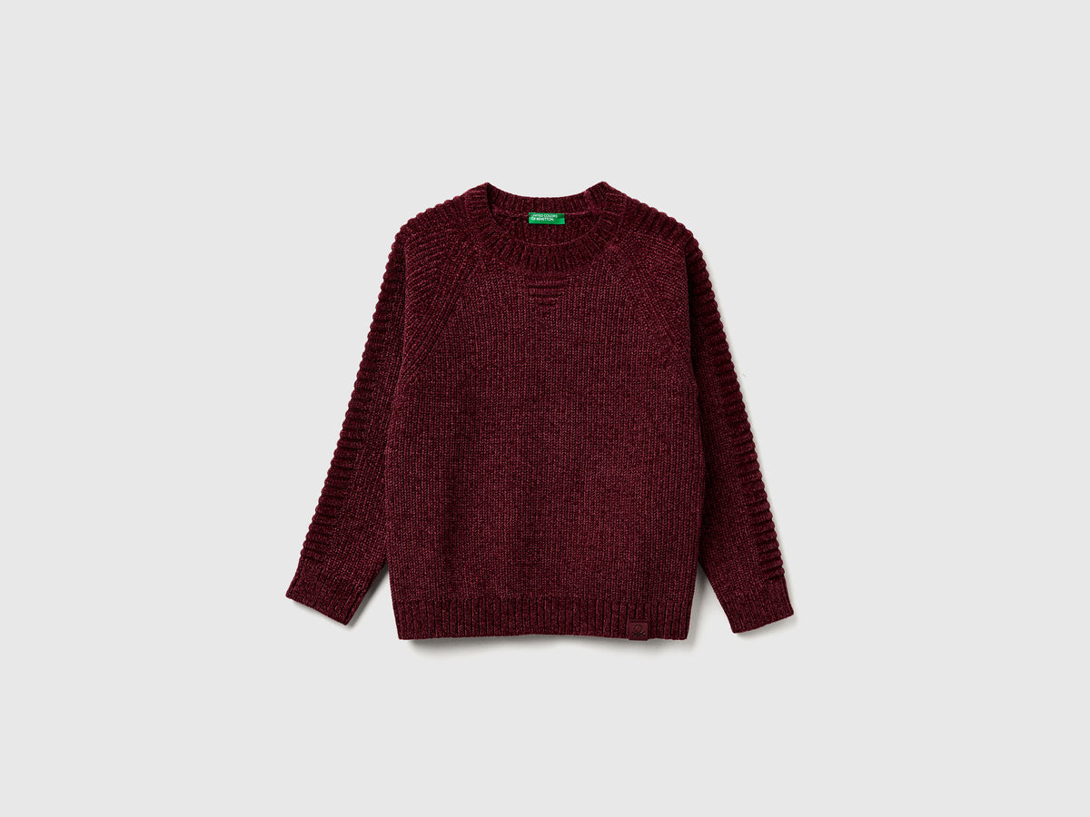 T-shirt de gola redonda em chenille - ucb_image_FS