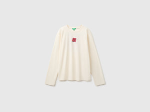 Organic cotton T-shirt with embroidery
