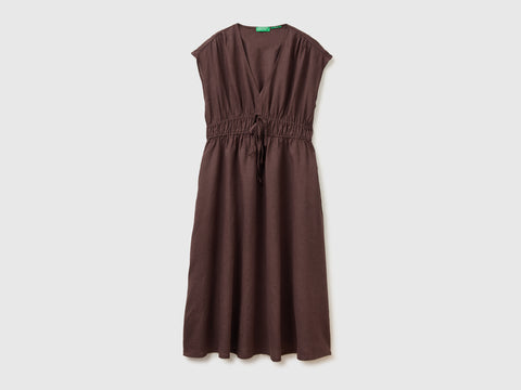 Flared dress in pure linen - ucb_image_FS