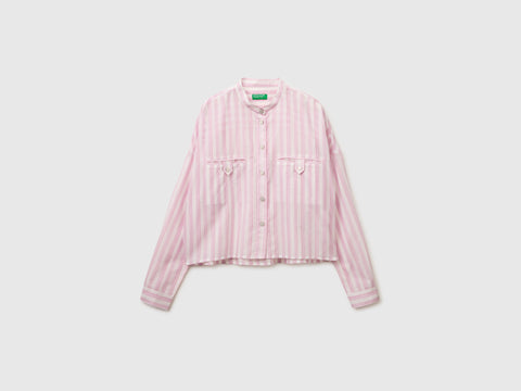 Striped shirt with mandarin collar - ucb_image_FS