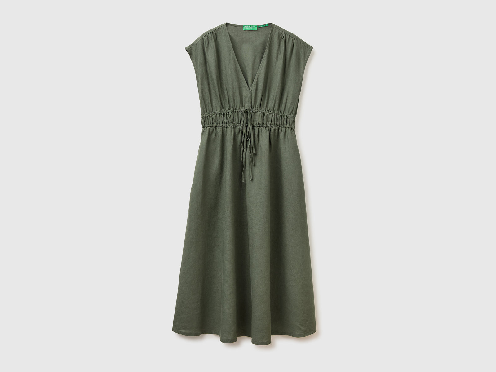 Flared dress in pure linen - ucb_image_FS